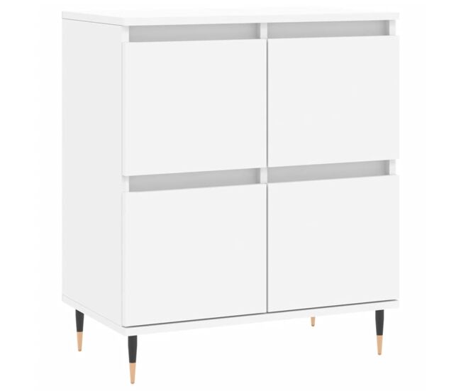 Vidaxl aparador de madera contrachapada blanco 60x35x70 cm