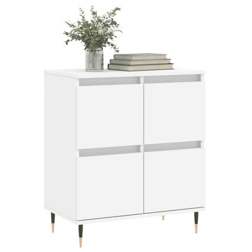 vidaXL Aparador 60x35x70 cm derivados de madeira branco vidaXL Aparador 60x35x70 cm derivados de madeira branco