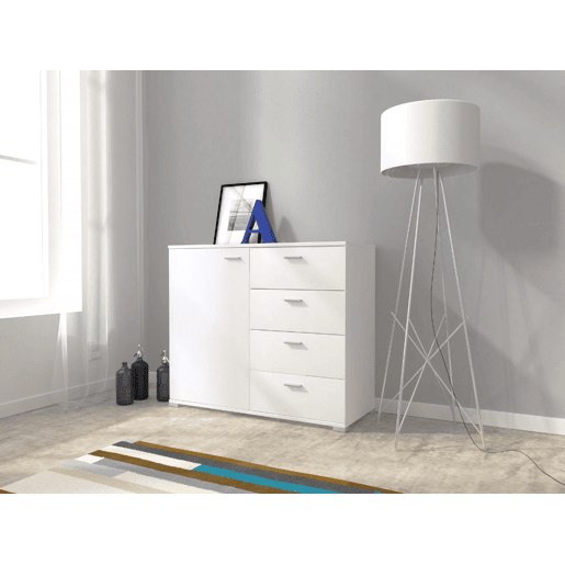 Cómoda AMBIHOME KODA 02 - Branco, 100x40x85cm