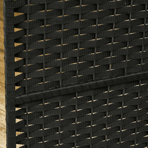 HOMCOM Biombo de 6 Painéis Separador de Ambientes Dobrável 240x170 cm Biombo Separador de Ambientes para Sala de Estar Dormitório Escritório Preto