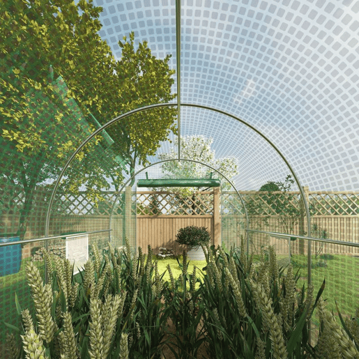 Outsunny Estufa tipo Túnel 400x200x205 cm Estufa de Jardim com Porta Enrolável e 6 Janelas Cobertura de PE 140 gm² Estrutura de Metal para Cultivo de Plantas Verduras Verde