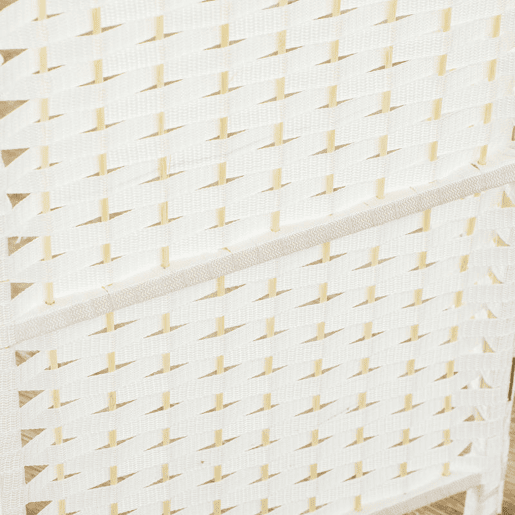 HOMCOM Biombo de 6 Painéis Separador de Ambientes Dobrável 240x170 cm Biombo Separador de Ambientes para Sala de Estar Dormitório Escritório Branco