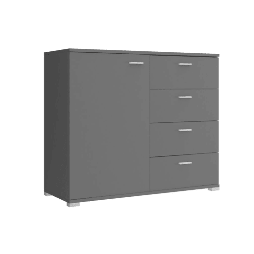 Cómoda AMBIHOME KODA 02 - Grafite, 100x40x85cm