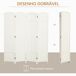 Biombo Polipropileno, Pino HOMCOM, hogar - decoración Biombo Polipropileno, Pino HOMCOM, hogar - decoración Blanco