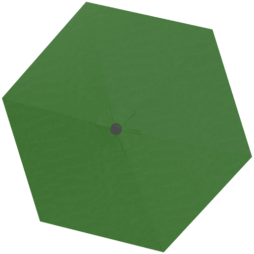Outsunny Toldo de Substituição para Chapéu de Sol de 3m Toldo para Chapéu de Sol com Ventilação Superior Proteção UV 30+ Toldo de Substituição para Chapéu de Sol de Poliéster para Exteriores Verde