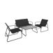 Acomoda Textil – Jardín Sofá + 2 Sillones + Mesa ( 4 Piezas) Acomoda Textil – Jardín Sofá + 2 Sillones + Mesa ( 4 Piezas) Negro