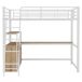 Cama alta para niños 199x204 Cama alta para niños 199x204 Natural/ Blanco