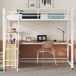 Cama alta para niños 199x204 Cama alta para niños 199x204 Natural/ Blanco