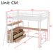 Cama alta para niños 199x204 Cama alta para niños 199x204 Natural/ Blanco