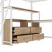 Cama alta para niños 199x204 Cama alta para niños 199x204 Natural/ Blanco