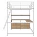 Cama alta para niños 199x204 Cama alta para niños 199x204 Natural/ Blanco