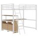 Cama alta para niños 199x204 Cama alta para niños 199x204 Natural/ Blanco