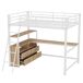 Cama alta para niños 199x204 Cama alta para niños 199x204 Natural/ Blanco