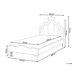 Beliani Cama infantil Terciopelo RUBIAN 103x209 Beliani Cama infantil Terciopelo RUBIAN 103x209 Blanco