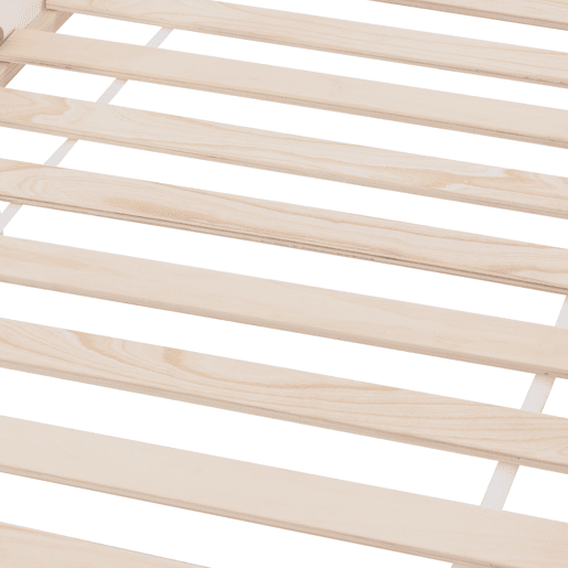 Cabine-cama 90x200cm em madeira maciça - com prateleiras - Branco
