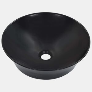 Lavatório - Lavabo - Pia de banheiro 41x12,5 cm cerâmica preto