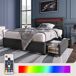 Cama individual 100x208 Cama individual 100x208 Gris