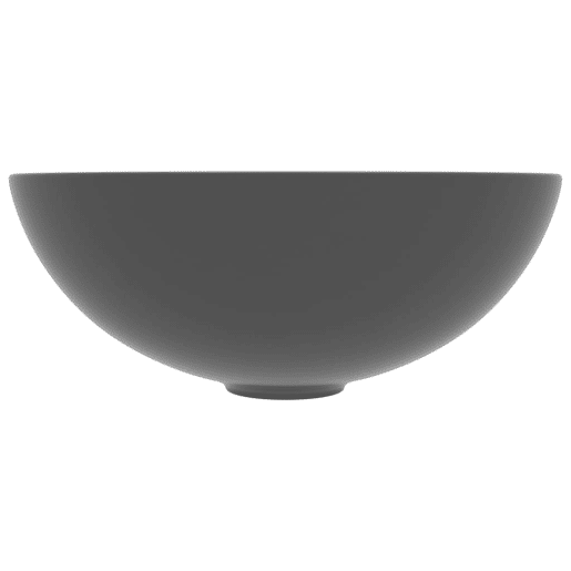 Lavatório - Lavabo - Pia de banheiro de casa banho redondo cerâmica cinzento-escuro