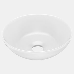 Lavatório - Lavabo - Pia de banheiro de casa de banho redondo cerâmica branco mate