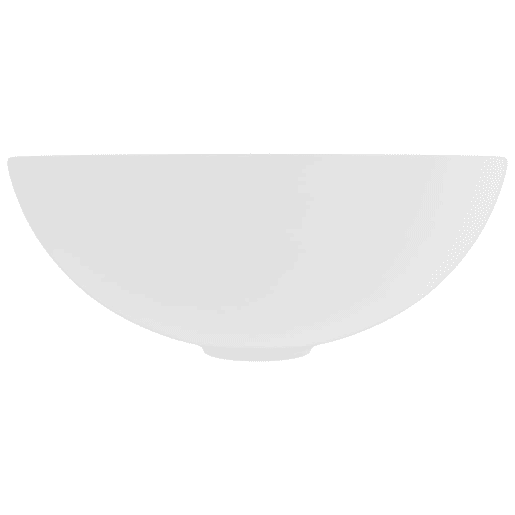 Lavatório - Lavabo - Pia de banheiro de casa de banho redondo cerâmica branco mate