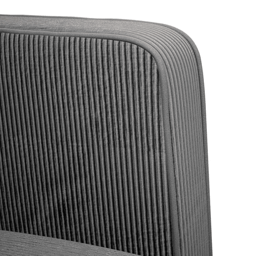 Sofá-luvas - Sofá fixo 109 cm tecido corduroy cinzento-escuro Sofá-luvas - Sofá fixo 109 cm tecido corduroy cinzento-escuro