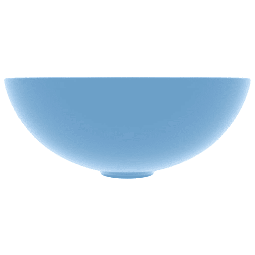 Lavatório - Lavabo - Pia de banheiro de casa banho redondo cerâmica azul-claro