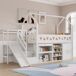 Cama alta para niños Cama alta para niños Blanco