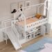 Cama alta para niños Cama alta para niños Blanco