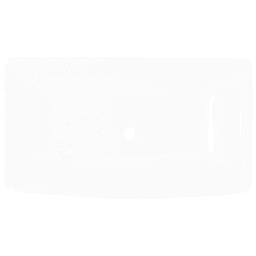 Lavatório - Lavabo - Pia de banheiro Cerâmica de luxo Retangular Branca 71 x 39 cm