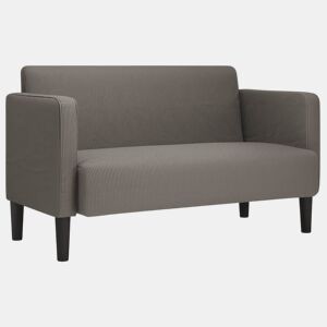 Sofá-luvas - Sofá fixo 109 cm tecido corduroy cinzento-claro