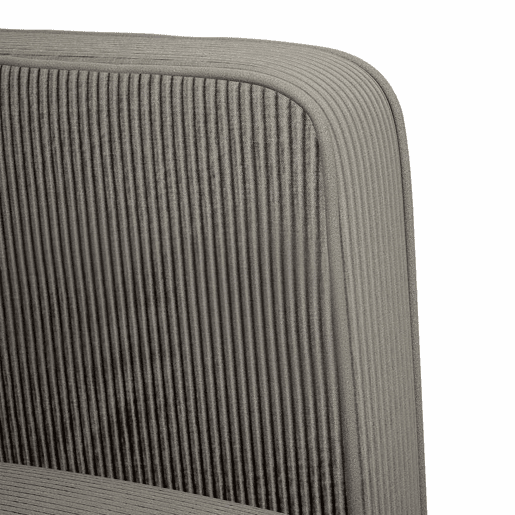 Sofá-luvas - Sofá fixo 109 cm tecido corduroy cinzento-claro Sofá-luvas - Sofá fixo 109 cm tecido corduroy cinzento-claro