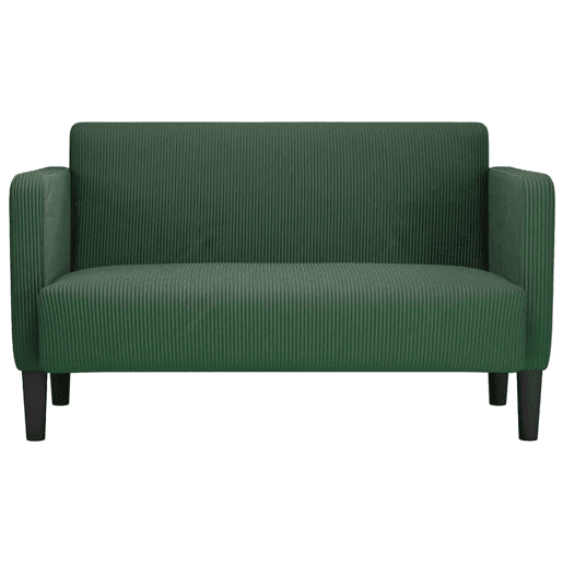 Sofá-luvas - Sofá fixo 109 cm tecido corduroy verde selva Sofá-luvas - Sofá fixo 109 cm tecido corduroy verde selva