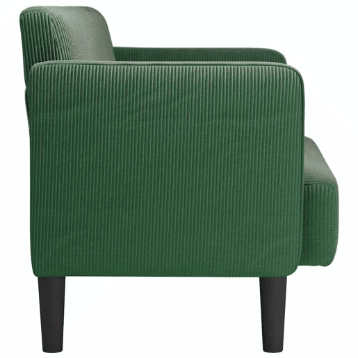 Sofá-luvas - Sofá fixo 109 cm tecido corduroy verde selva Sofá-luvas - Sofá fixo 109 cm tecido corduroy verde selva