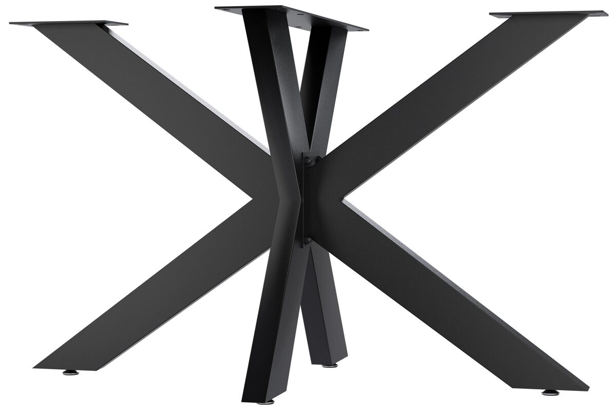 patas de mesa biloxi metal negro 68x120x71 cm