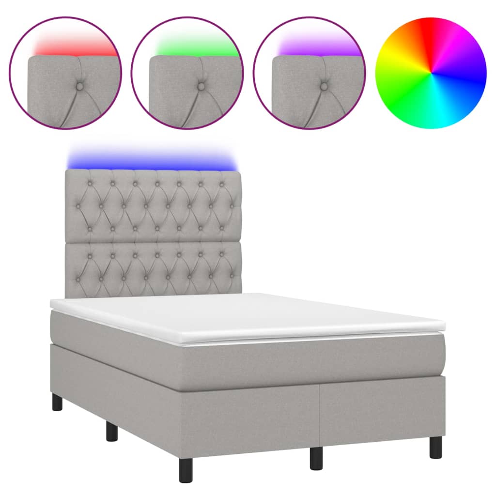 Cama box spring 120x200 Gris