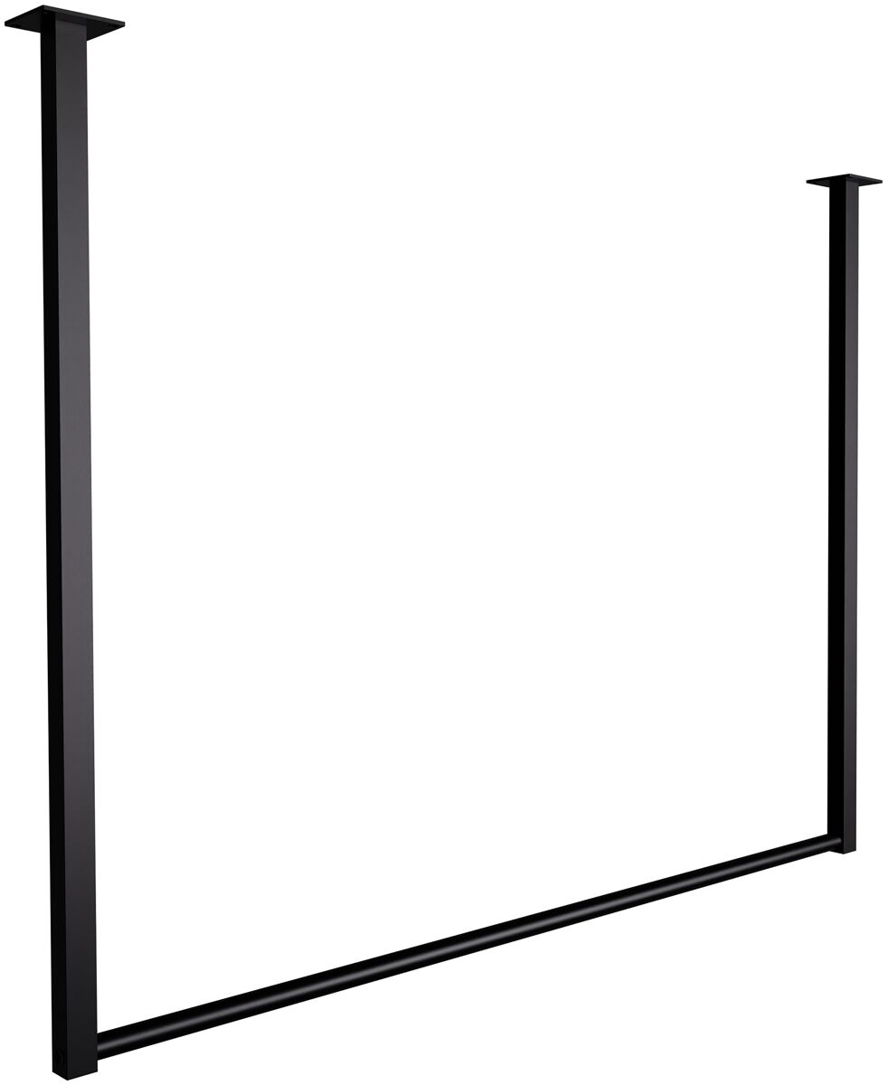 Barra de colgar fenton metal negro 7x100x80 cm