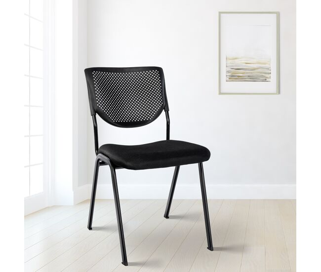 Silla Kaber Tela Negro/negro 58X47X82 cm