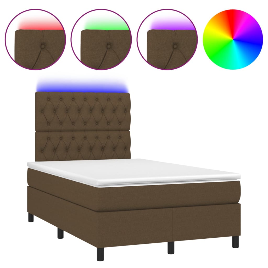 Cama box spring 120x200 Marrón