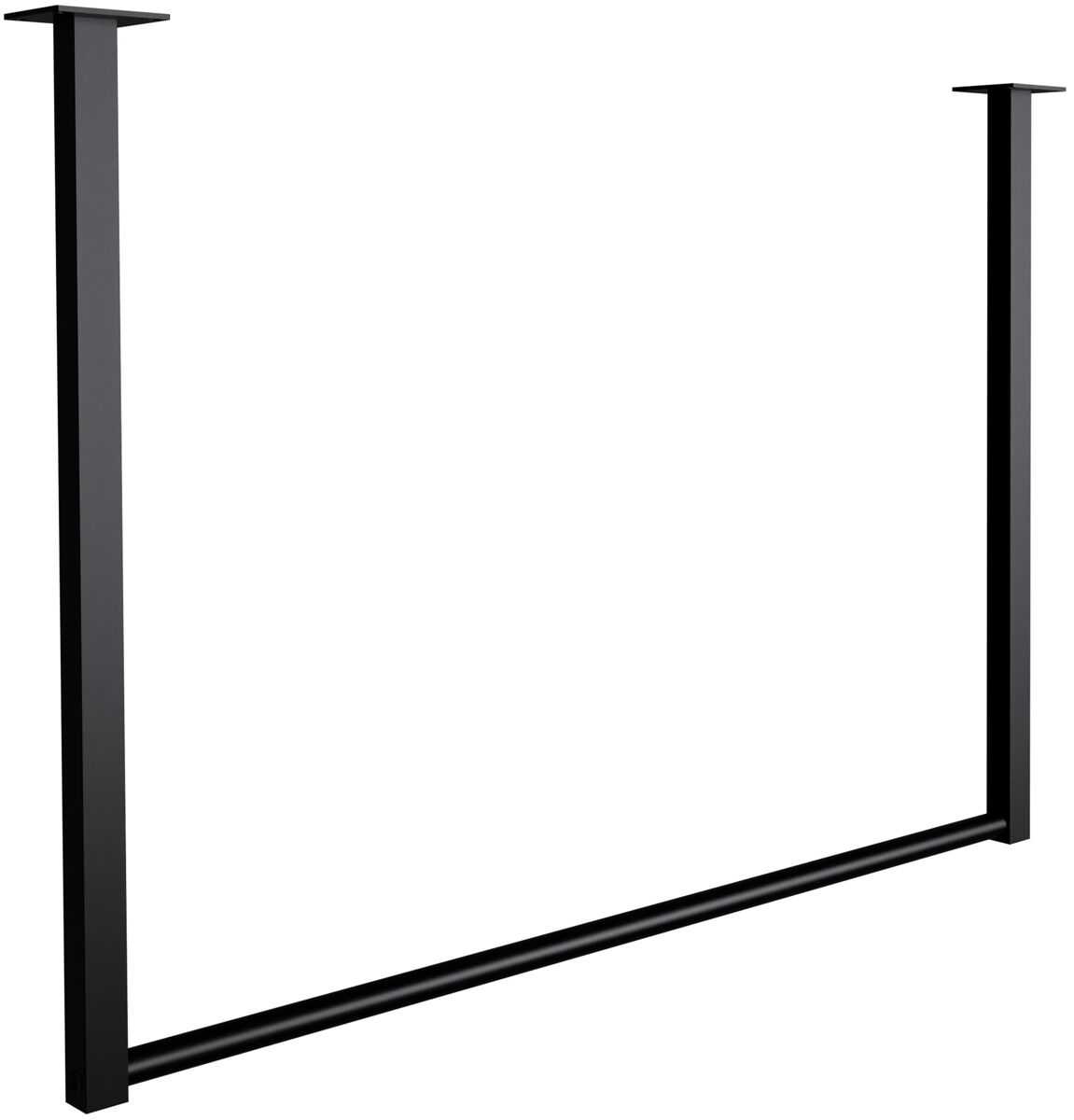 Barra de colgar fenton metal negro 7x80x60 cm