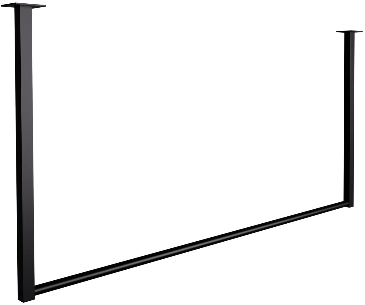 Barra de colgar fenton metal negro 7x120x60 cm