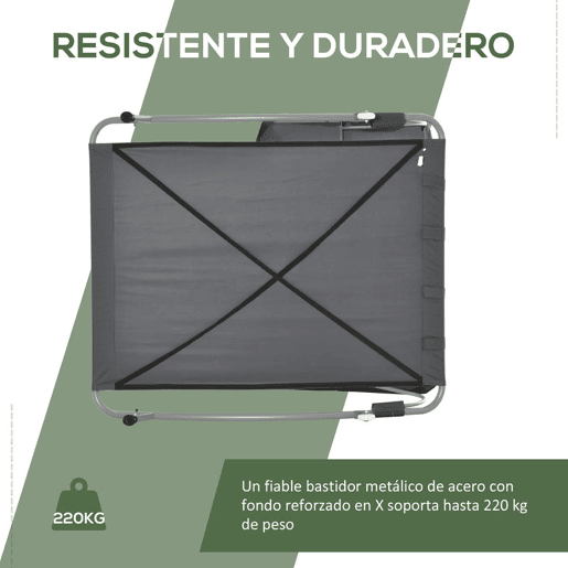 Outsunny Espreguiçadeira Dupla de Jardim com Toldo Ajustável Espreguiçadeira de Jardim com 2 Almofadas para 2 Pessoas Espreguiçadeira de Piscina com 2 Rodas 200x175x134 cm Cinza