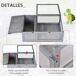 Casa para Tortugas Madera de Abeto PawHut Casa para Tortugas Madera de Abeto PawHut Gris