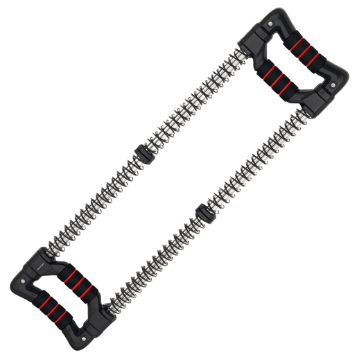 SPORTNOW Expansor de Peito Expansor Ajustável Extensor para Musculação com Resistência Ajustável 10-80 kg para Treino em Casa Escritório Viagem Preto