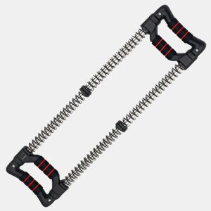 SPORTNOW Expansor de Peito Expansor Ajustável Extensor para Musculação com Resistência Ajustável 10-80 kg para Treino em Casa Escritório Viagem Preto
