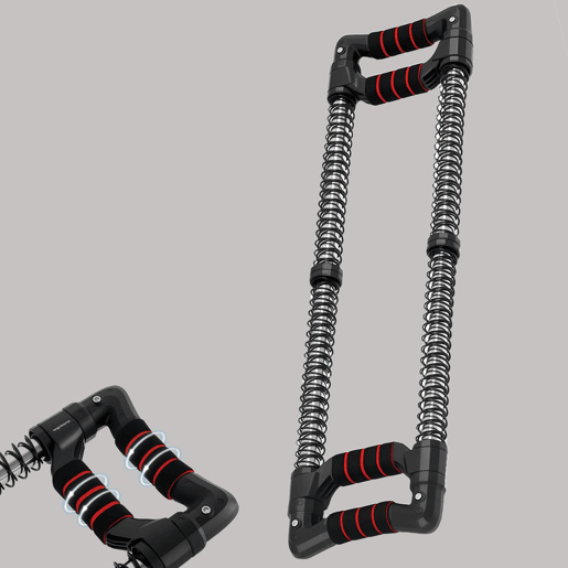 SPORTNOW Expansor de Peito Expansor Ajustável Extensor para Musculação com Resistência Ajustável 10-80 kg para Treino em Casa Escritório Viagem Preto