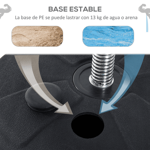 HOMCOM Saco de Boxe de Pé Punching Ball com Altura Ajustável em 4 Níveis 126-144 cm Base Preenchível e Luvas de Boxe para Adultos e Adolescentes Preto