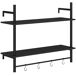 Estante de Pared HOMCOM, hogar - muebles de salón Estante de Pared HOMCOM, hogar - muebles de salón Negro