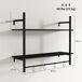Estante de Pared HOMCOM, hogar - muebles de salón Estante de Pared HOMCOM, hogar - muebles de salón Negro