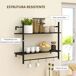 Estante de Pared HOMCOM, hogar - muebles de salón Estante de Pared HOMCOM, hogar - muebles de salón Negro