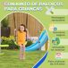 Columpio Infantil Metal, PE Outsunny Columpio Infantil Metal, PE Outsunny Verde